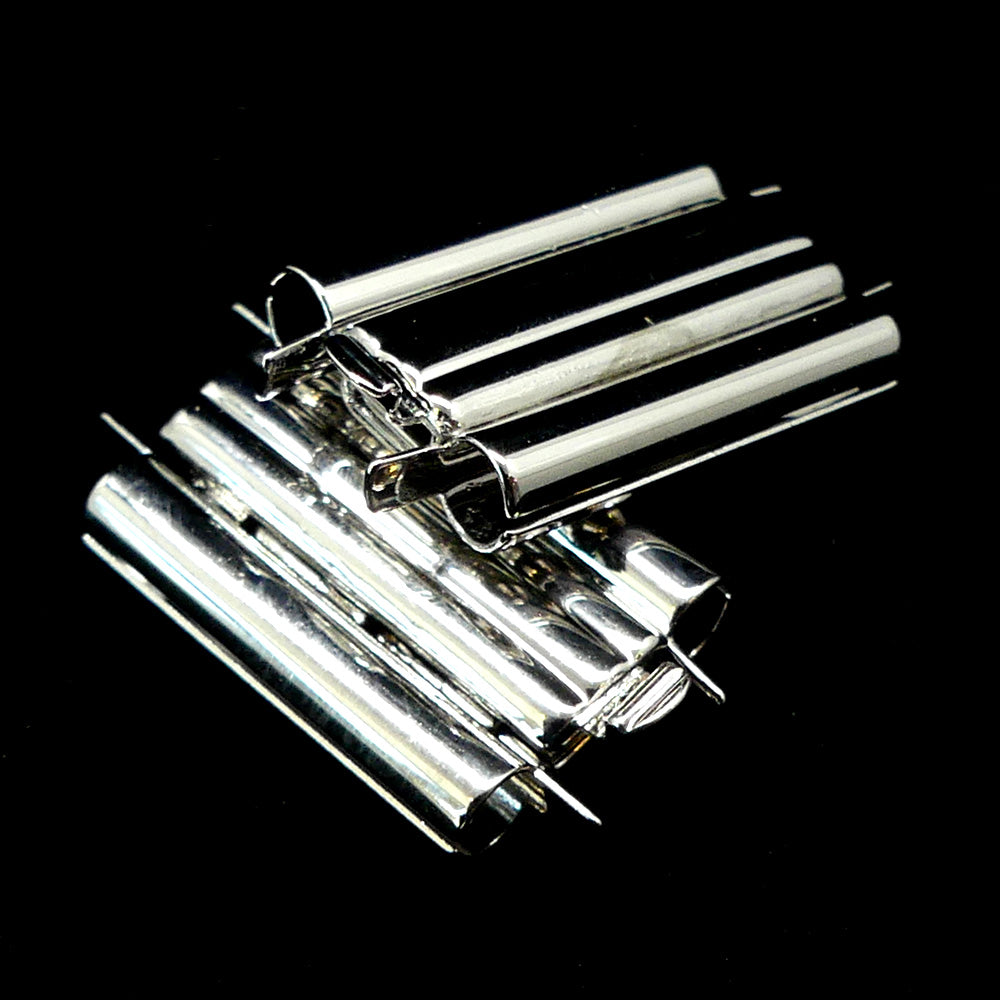 Fermoir - Glissière à clipser Beadslide - Métal argenté (1 pce)