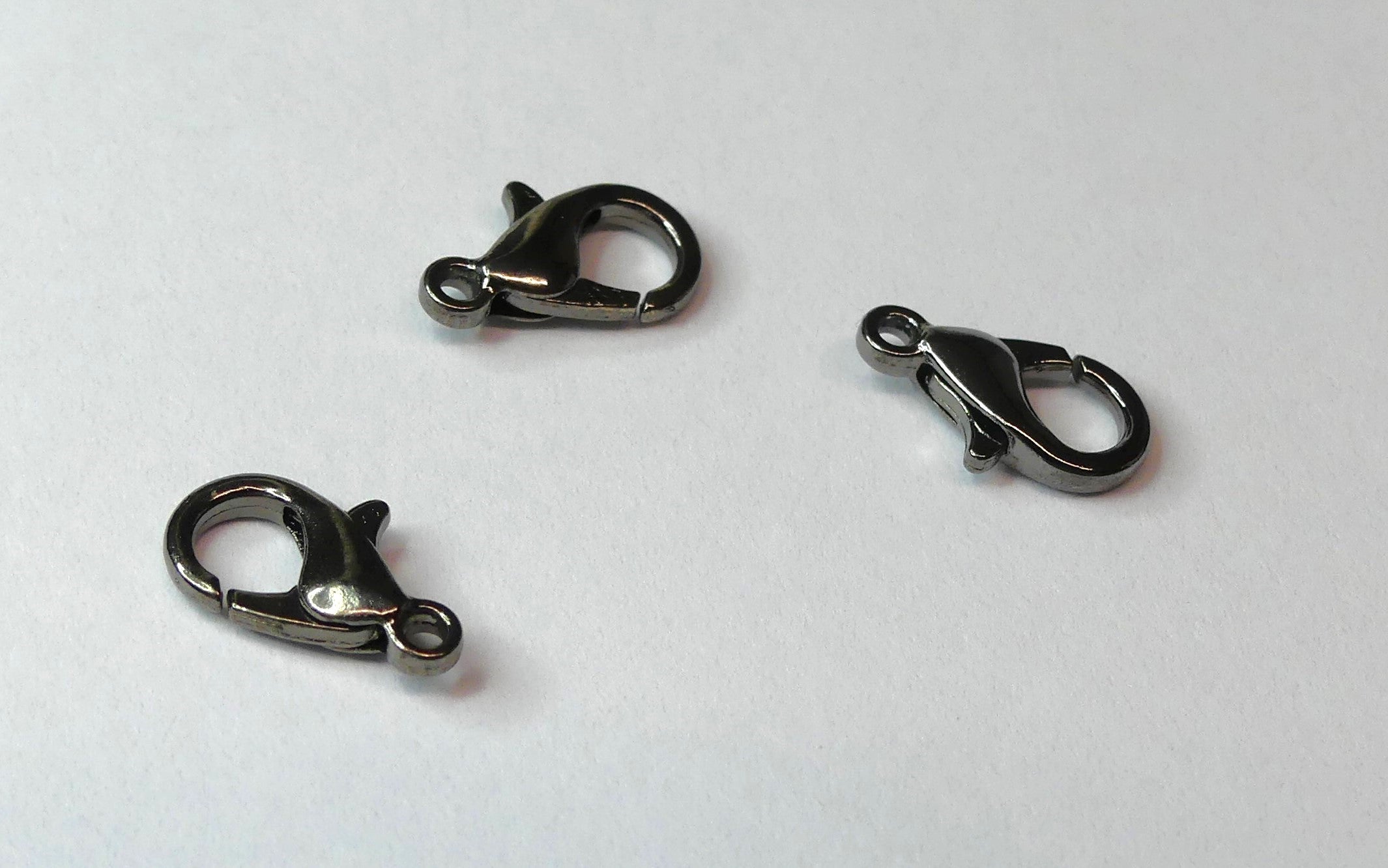 Fermoir pince de homard  - Gunmetal - 1 pce