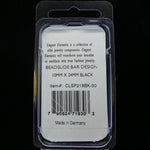 Fermoir - Glissière à clipser Beadslide noir 10 x 24 mm (1 pce)