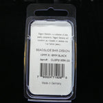 Fermoir - Glissière à clipser Beadslide 10x18mm - Noir (1pce)