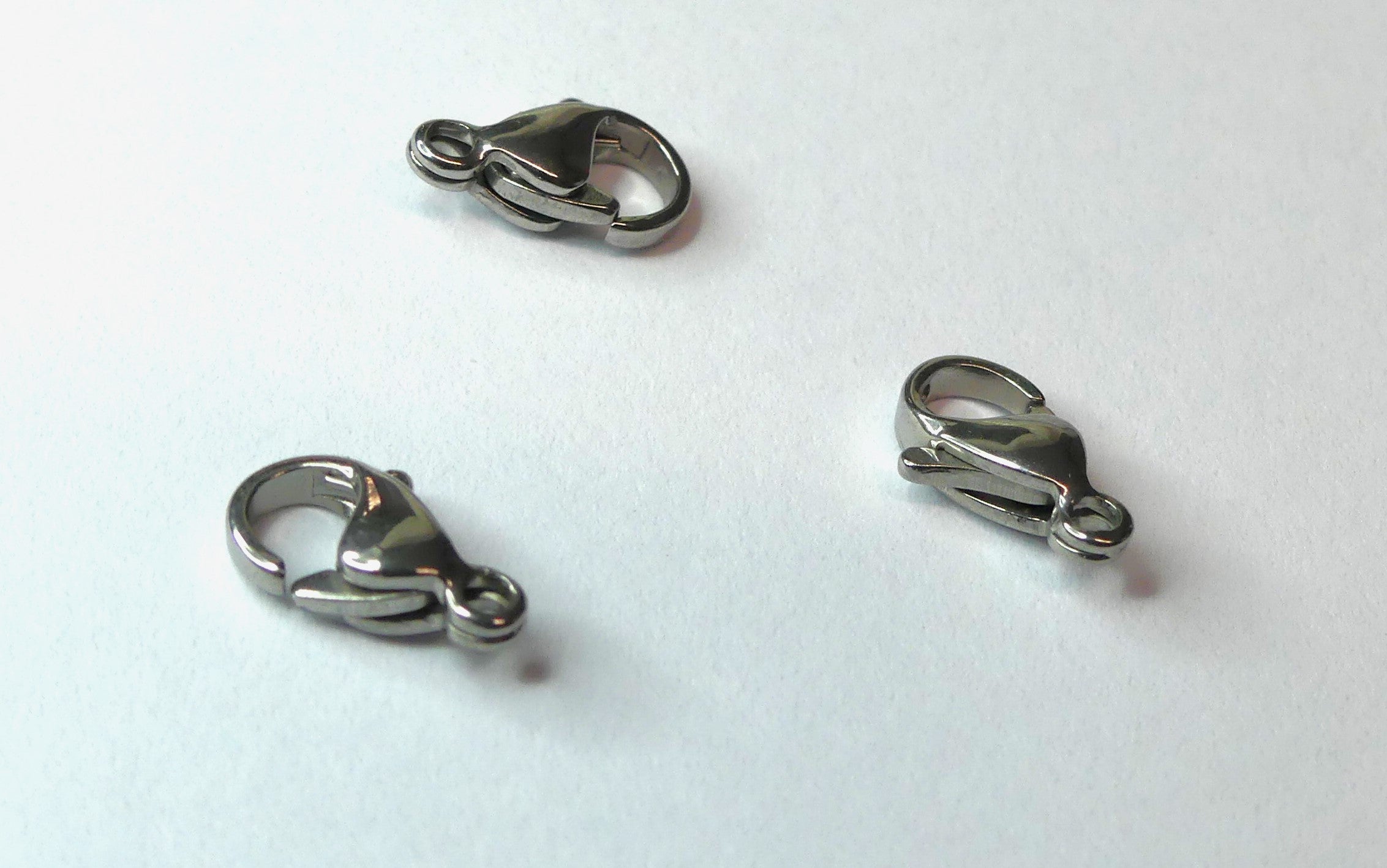 Fermoirs mousquetons - Acier inoxydable - 1 pce