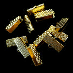 Fermoir - À clipser plaqué or 19 x 10 mm (2 pces)