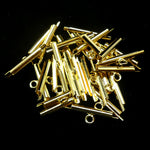 Fermoir - Embout à clipser plaqué or 15 mm (2 pces)