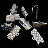 Fermoir - À clipser plaqué argent 17 x 10 mm (2 pces)