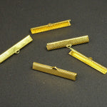 Ruban de fer - embouts à écraser - Or  (1pce)