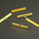 Ruban de fer - embouts à écraser - Or  (1pce)