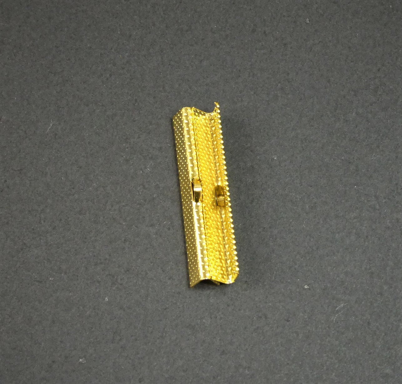 Ruban de fer - embouts à écraser - Or  (1pce)