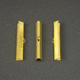 Ruban de fer - embouts à écraser - Or  (1pce)