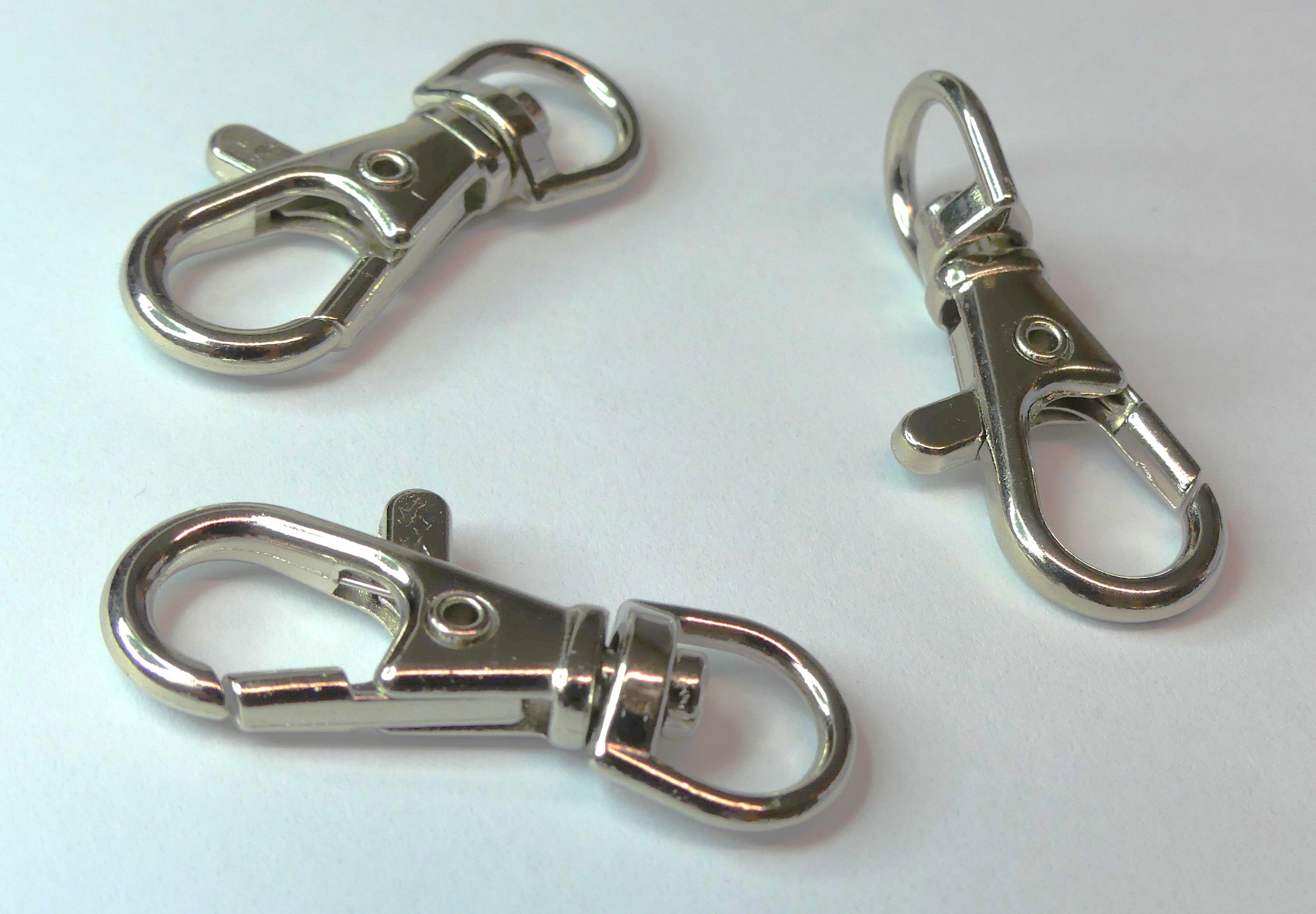 Fermoir mousqueton  39 x 17 x 7mm - Platine - 1 pièce