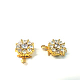 Fermoir Clip Doré - motif floral (1 pce)