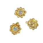 Fermoir - Clip - motif "Fleur et Perle centrale" (1 pce)