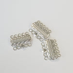 Fermoir de boîte rectangulaire - Platine - 1pce