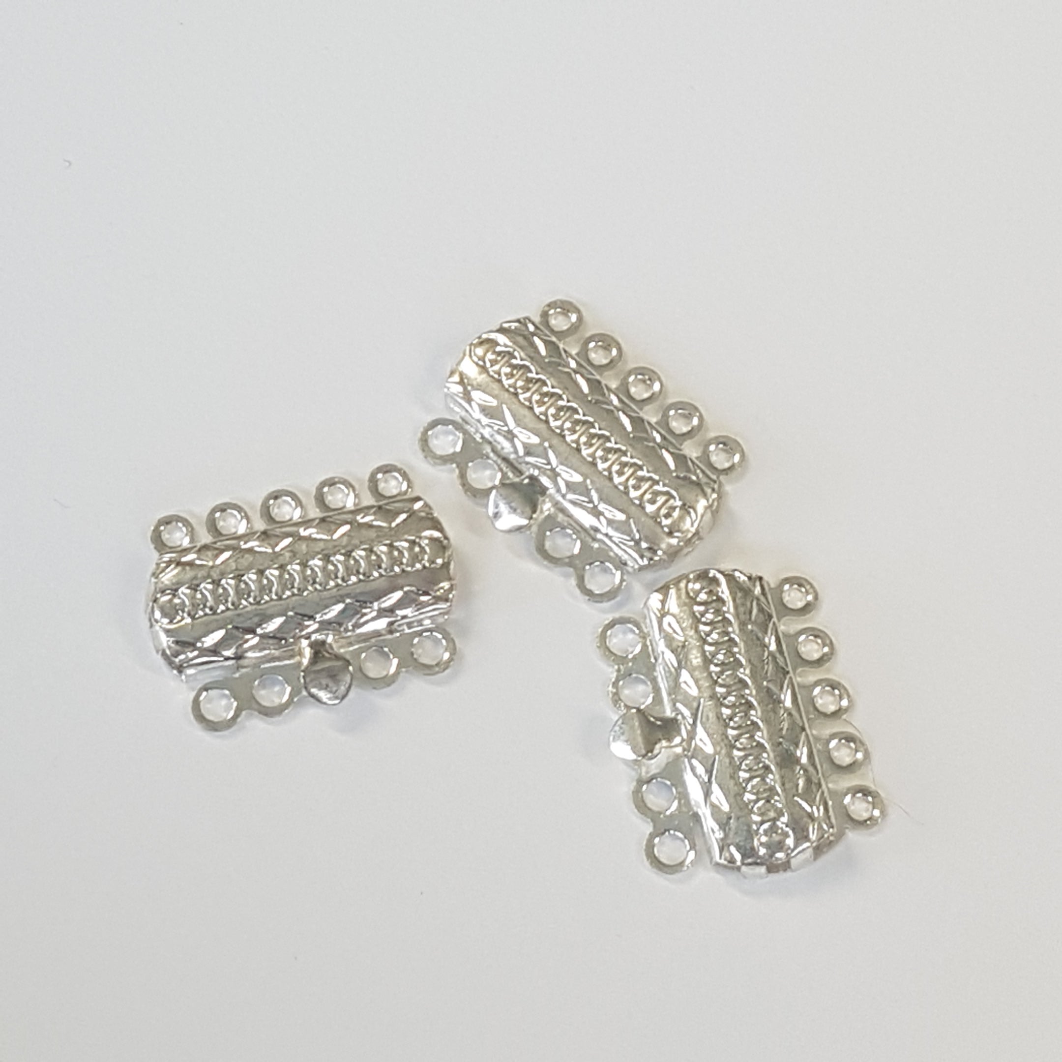 Fermoir de boîte rectangulaire - Platine - 1pce