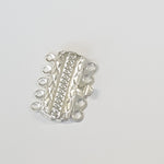 Fermoir de boîte rectangulaire - Platine - 1pce