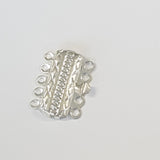 Fermoir de boîte rectangulaire - Platine - 1pce