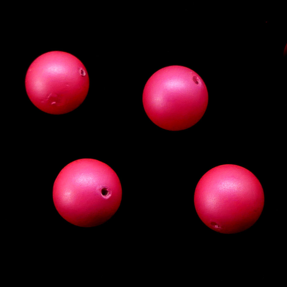 Ronde 8 - coquille rose vif mat (10 pces)