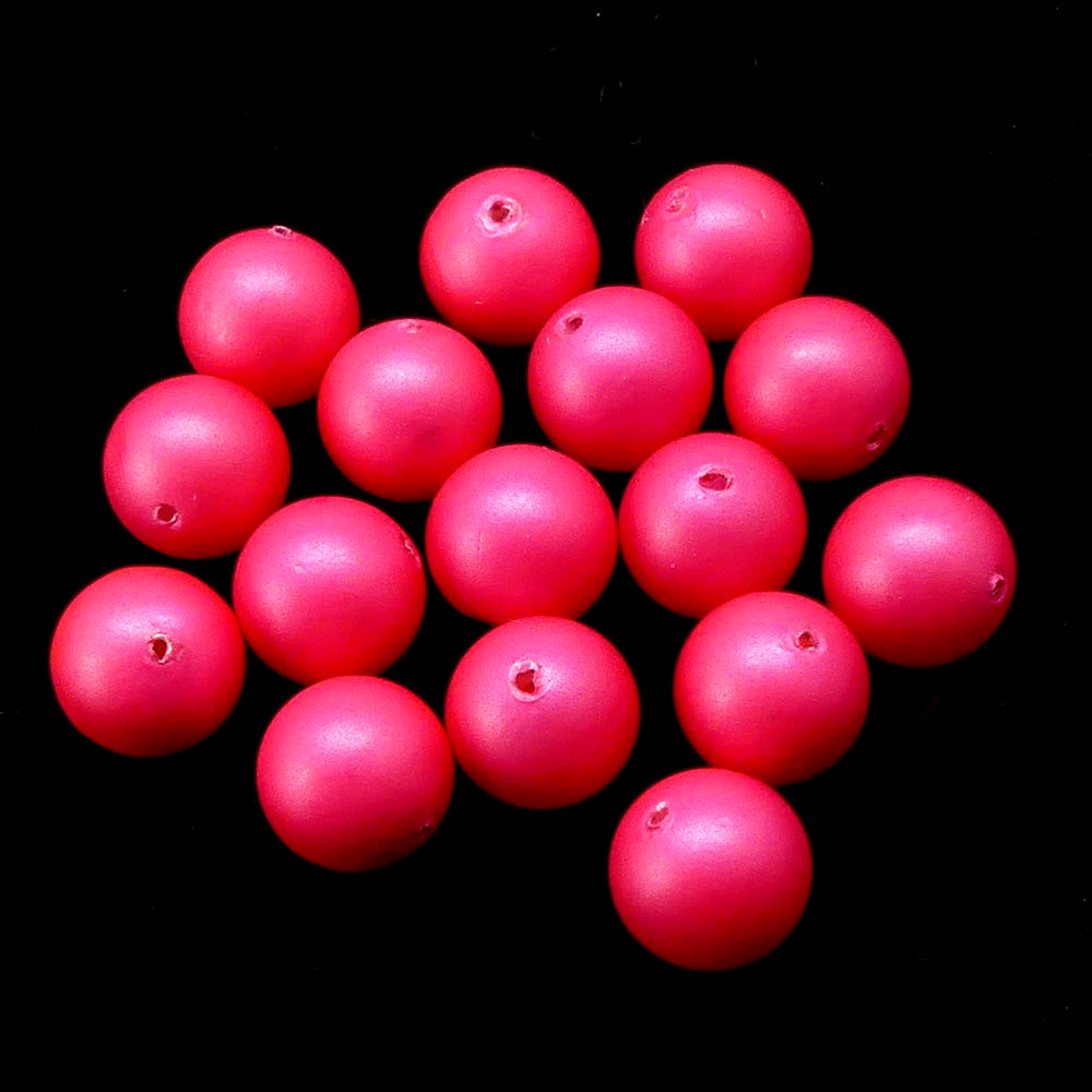 Ronde 8 - coquille rose vif mat (10 pces)