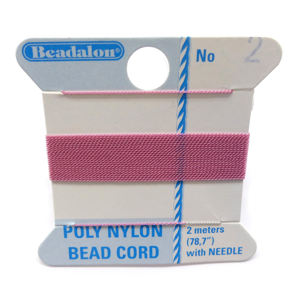 Fil - Aiguille incorporée - Rose (1 pce)