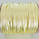 Cordon de Nylon - Jaune satin 2 mm (au mètre)
