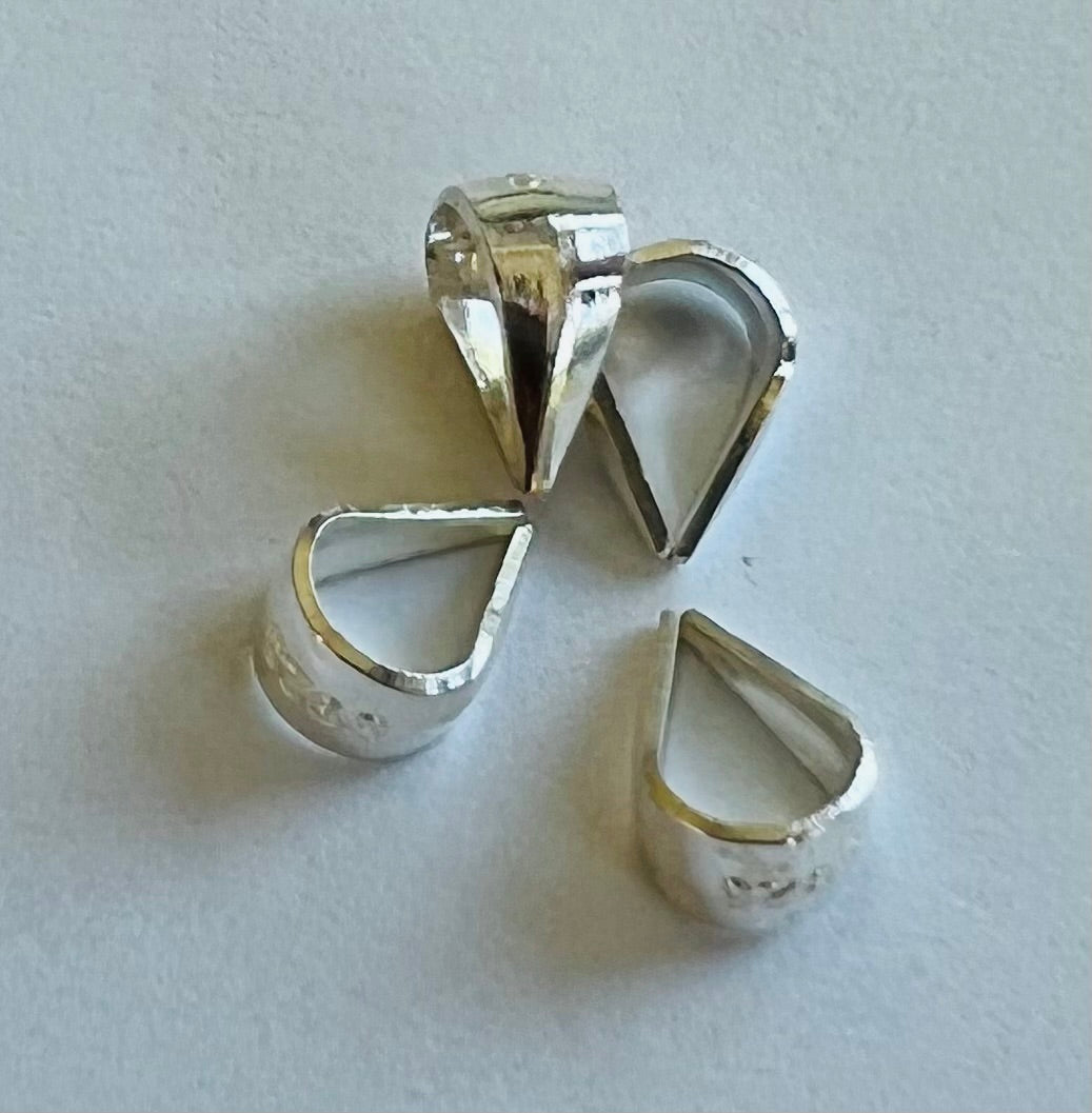 Pression sur balles dessoudé en argent sterling 925 (1 pce)