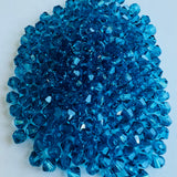 Perle de verre à facettes 4mm - Bleu - Indicolite (25 pces)