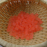 Perle de verre ronde givrée transparente 8 - Lightsalmon (10pces)