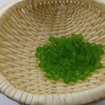 Perle de verre ronde givrée transparente 8 - Limevert Dépoli (10pces)