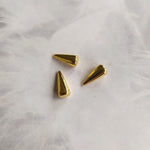 Perle Pointe en verre pressé - Or - 1 pce