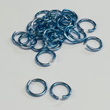 Anneau 20G / 5 mm - Bleu Glacier (10 pces)
