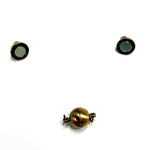 Fermoirs magnétique en laiton Ovale - Bronze antique  (1pièce)