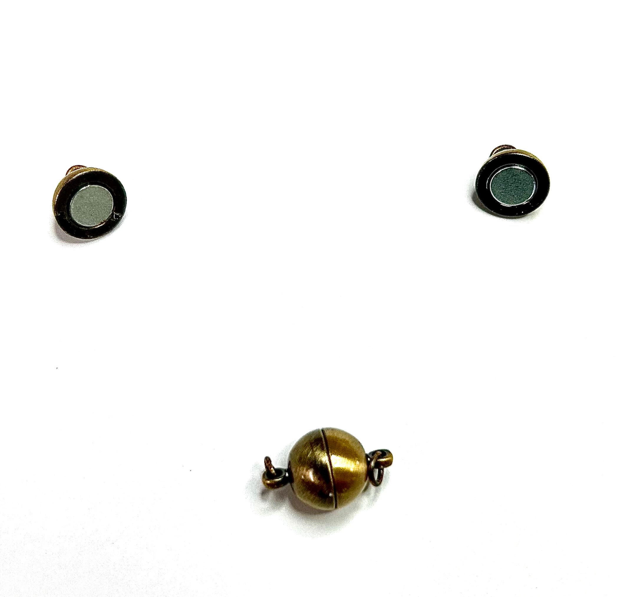 Fermoirs magnétique en laiton Ovale - Bronze antique  (1pièce)