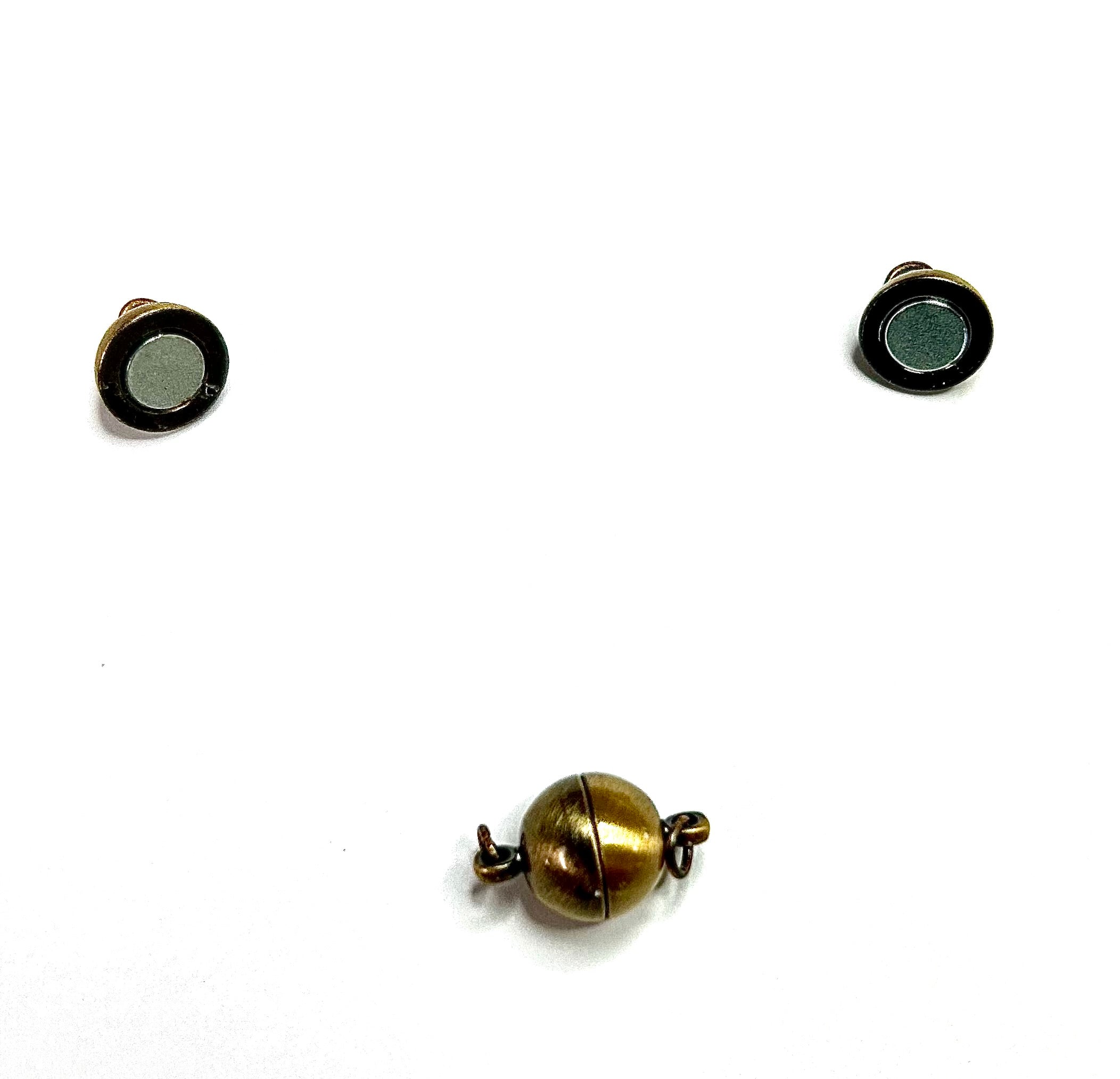 Fermoirs magnétique en laiton Ovale - Bronze antique  (1pièce)