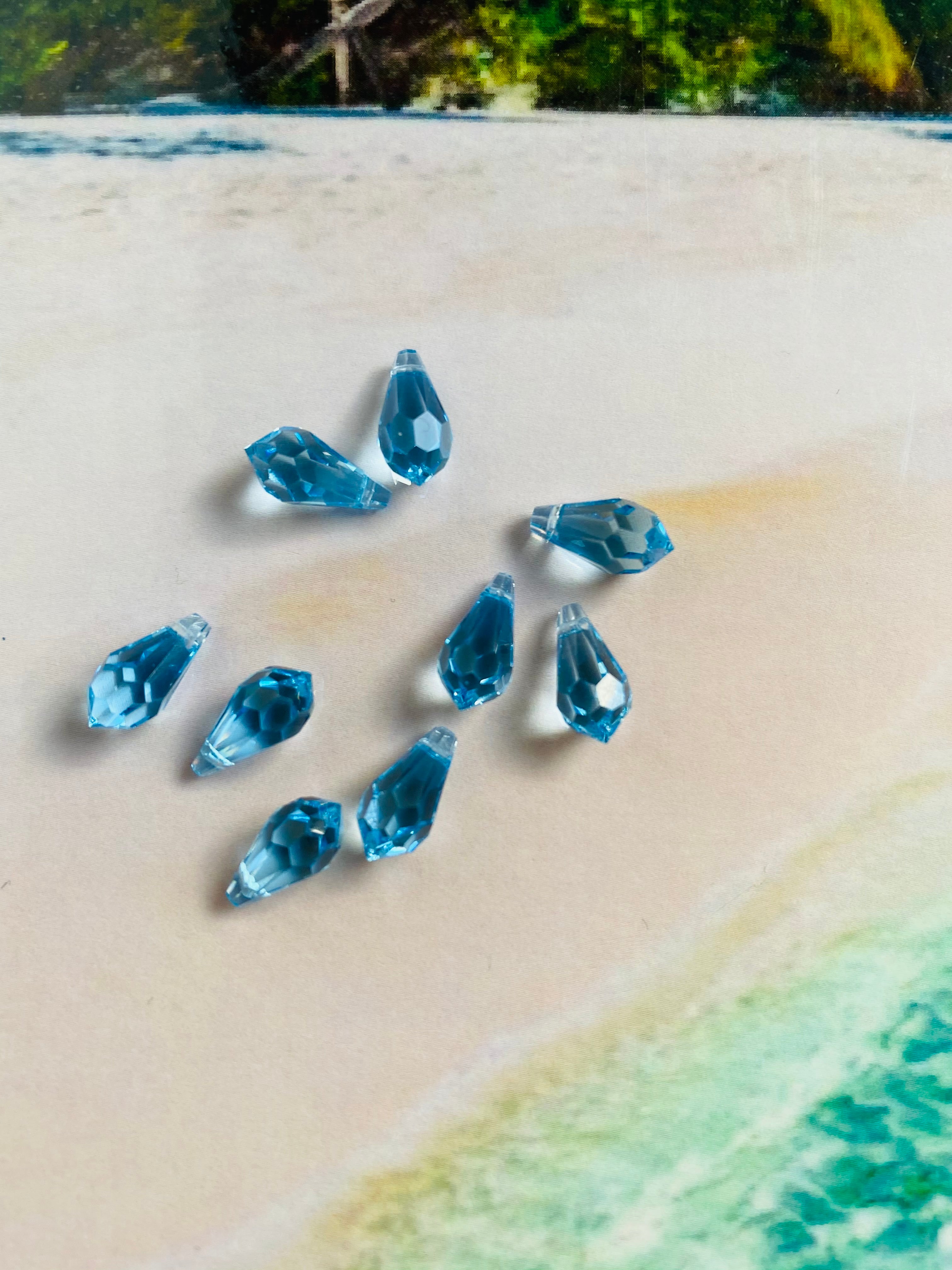 Goutte 11 - Aquamarine (3 pces)