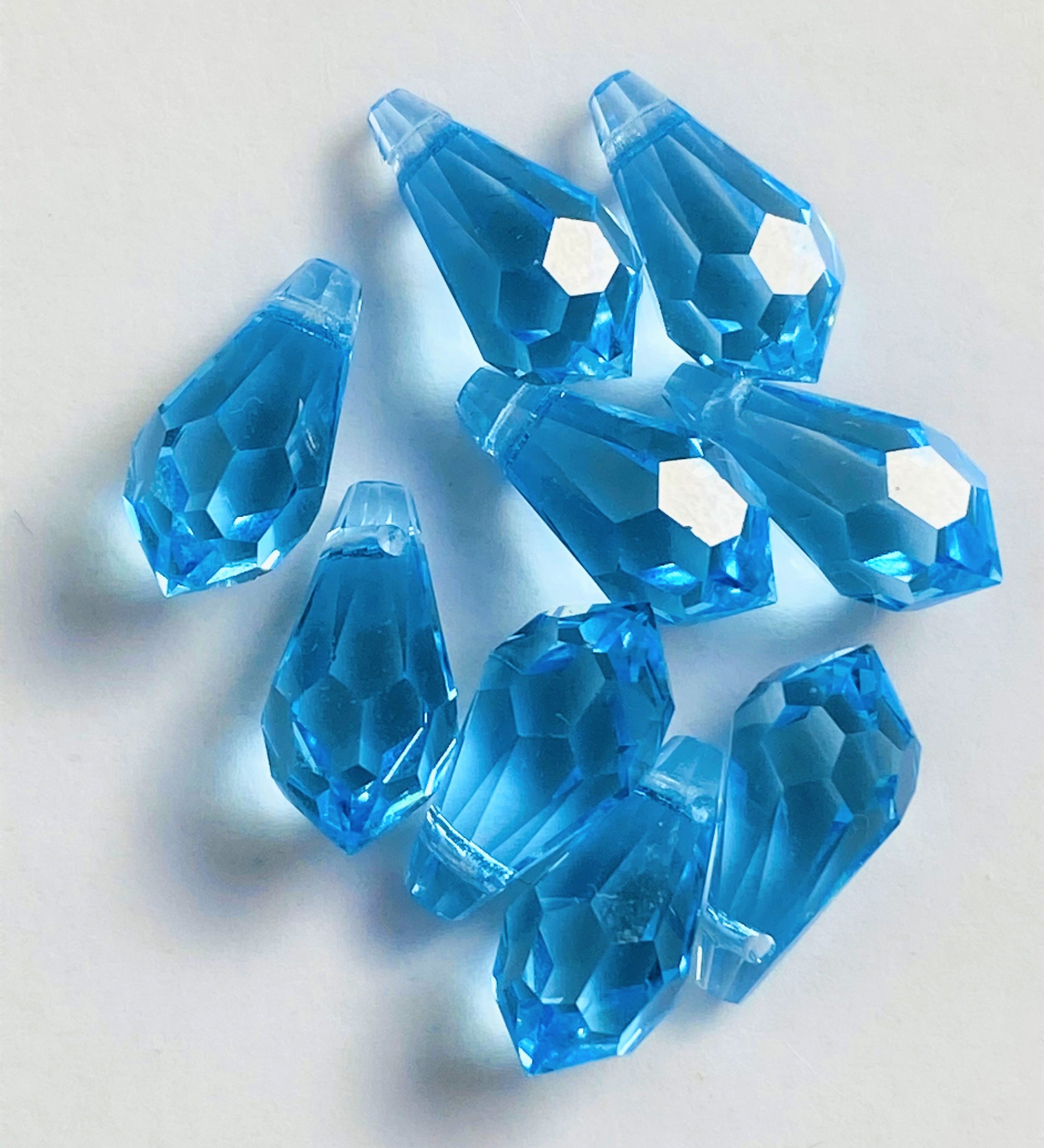 Goutte 11 - Aquamarine (3 pces)