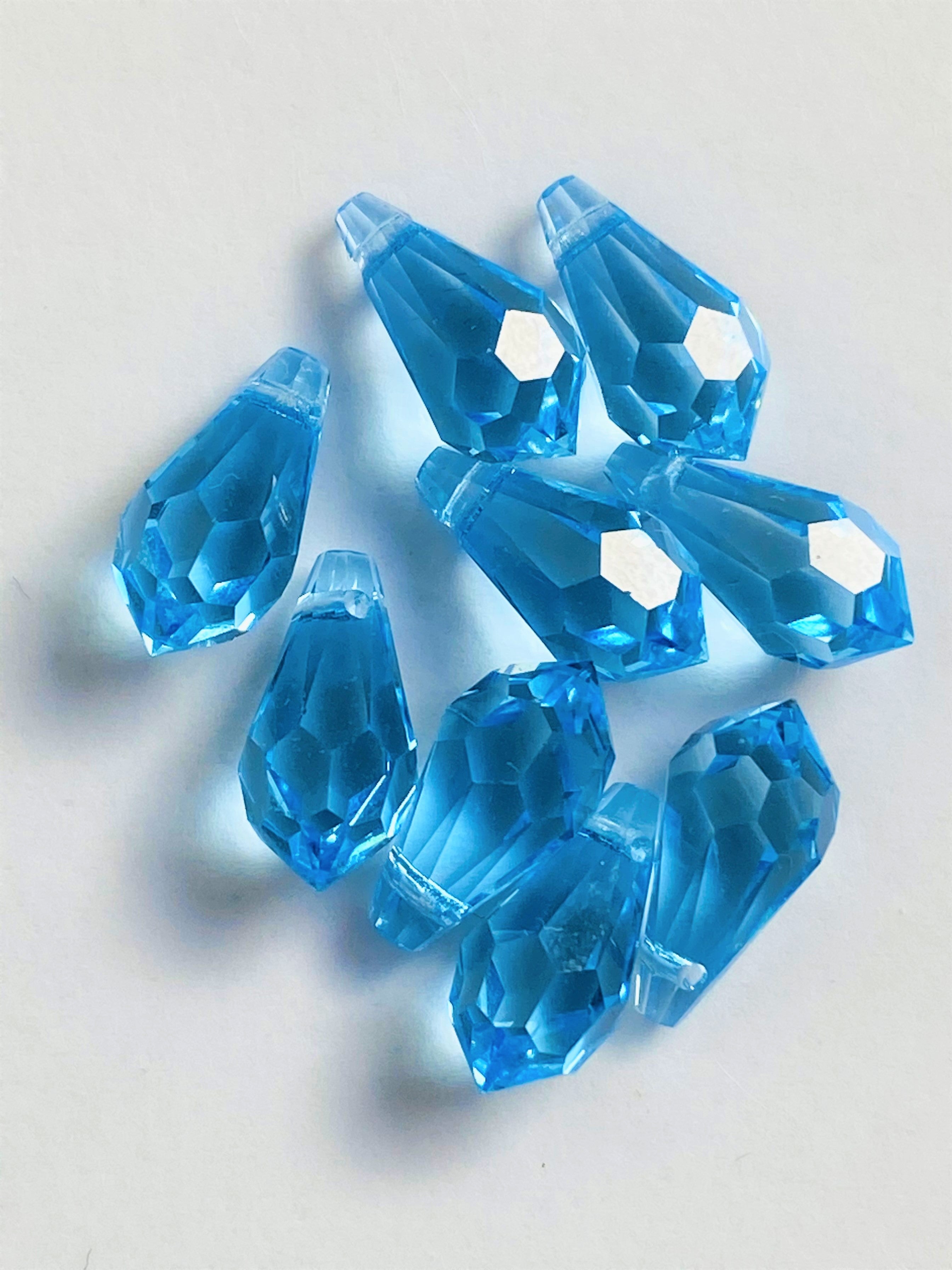 Goutte 11 - Aquamarine (3 pces)