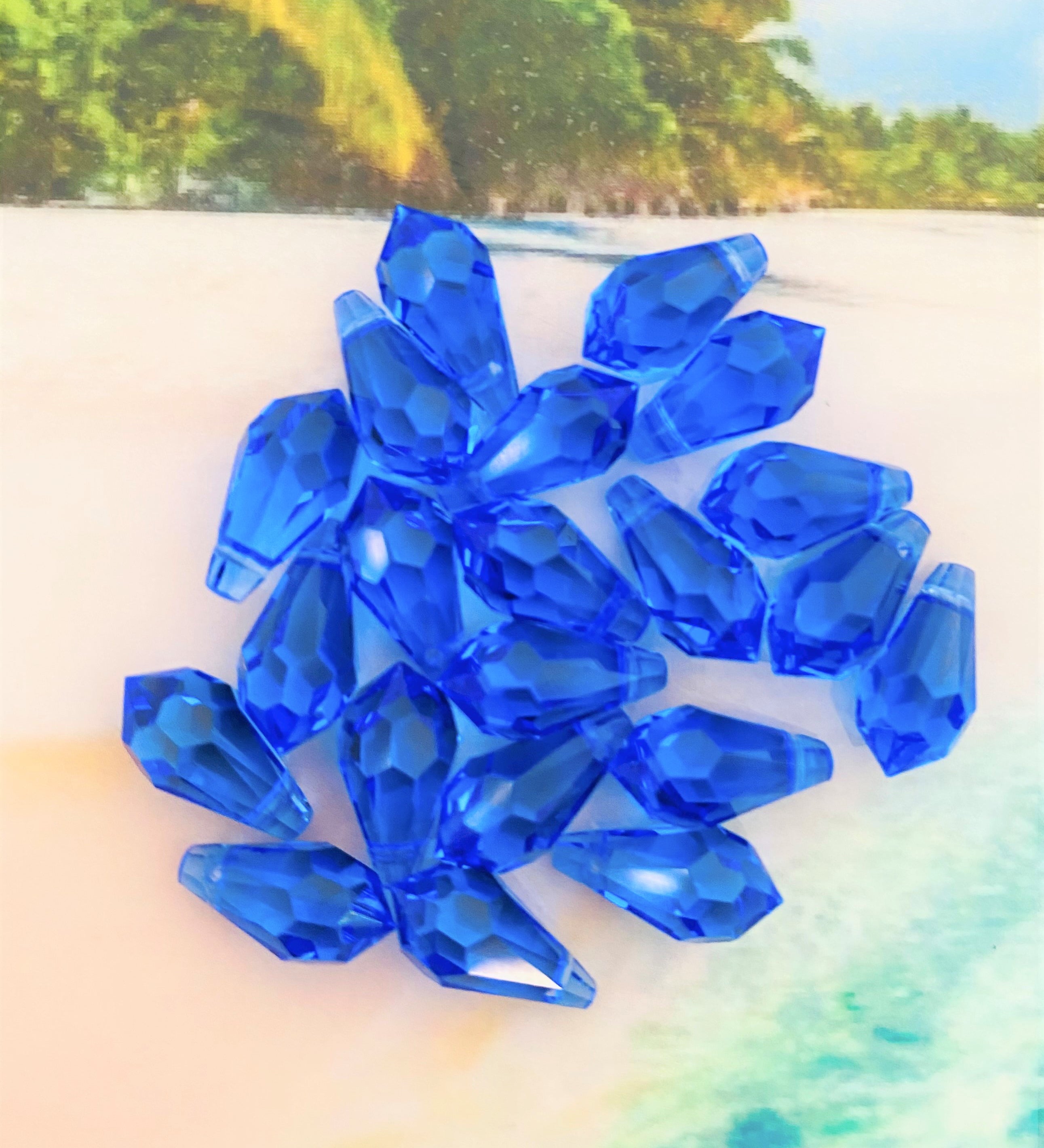 Goutte 13 - Saphire (2 pces)