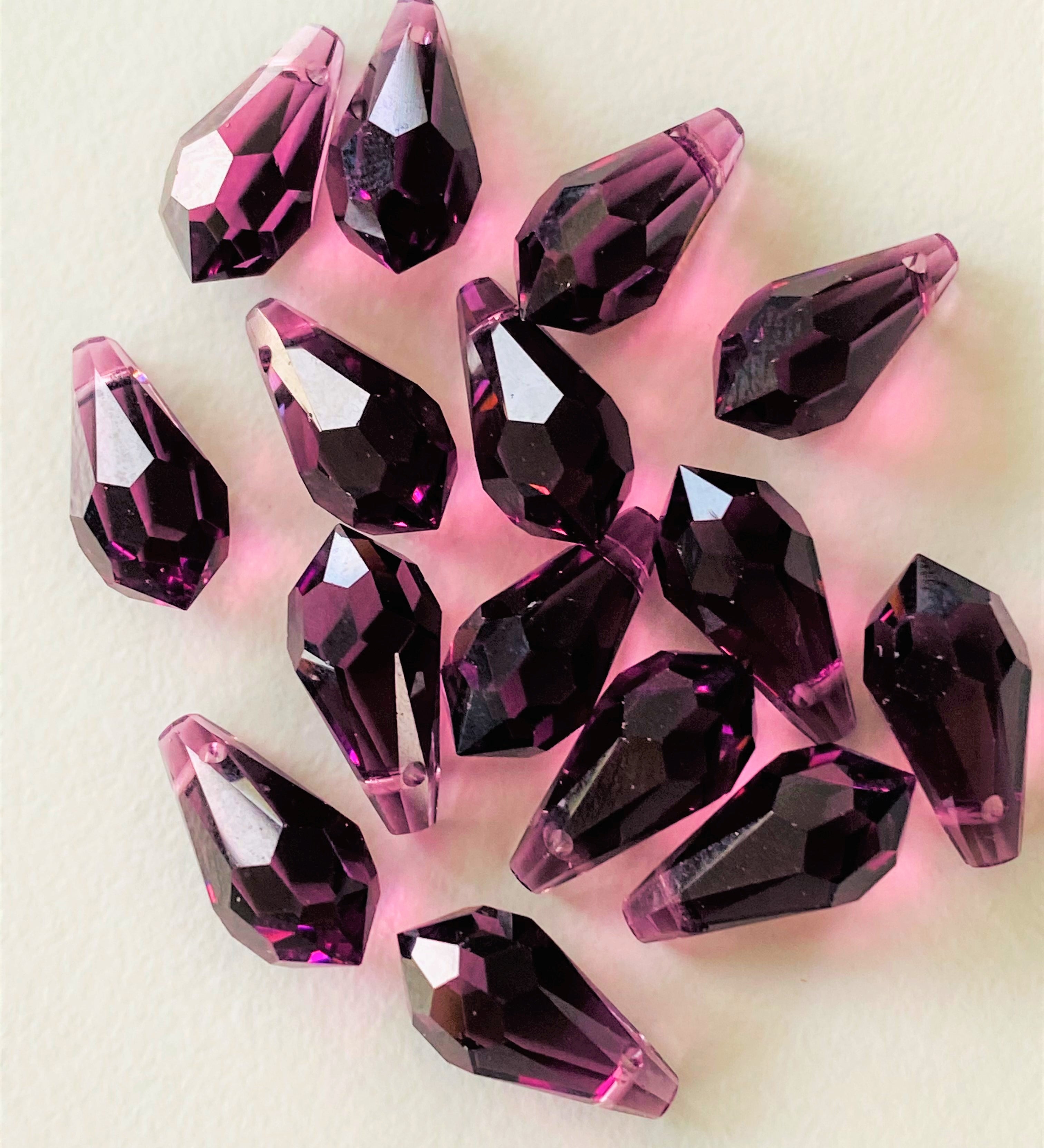 Goutte 13 - Amethyst  (2 pces)