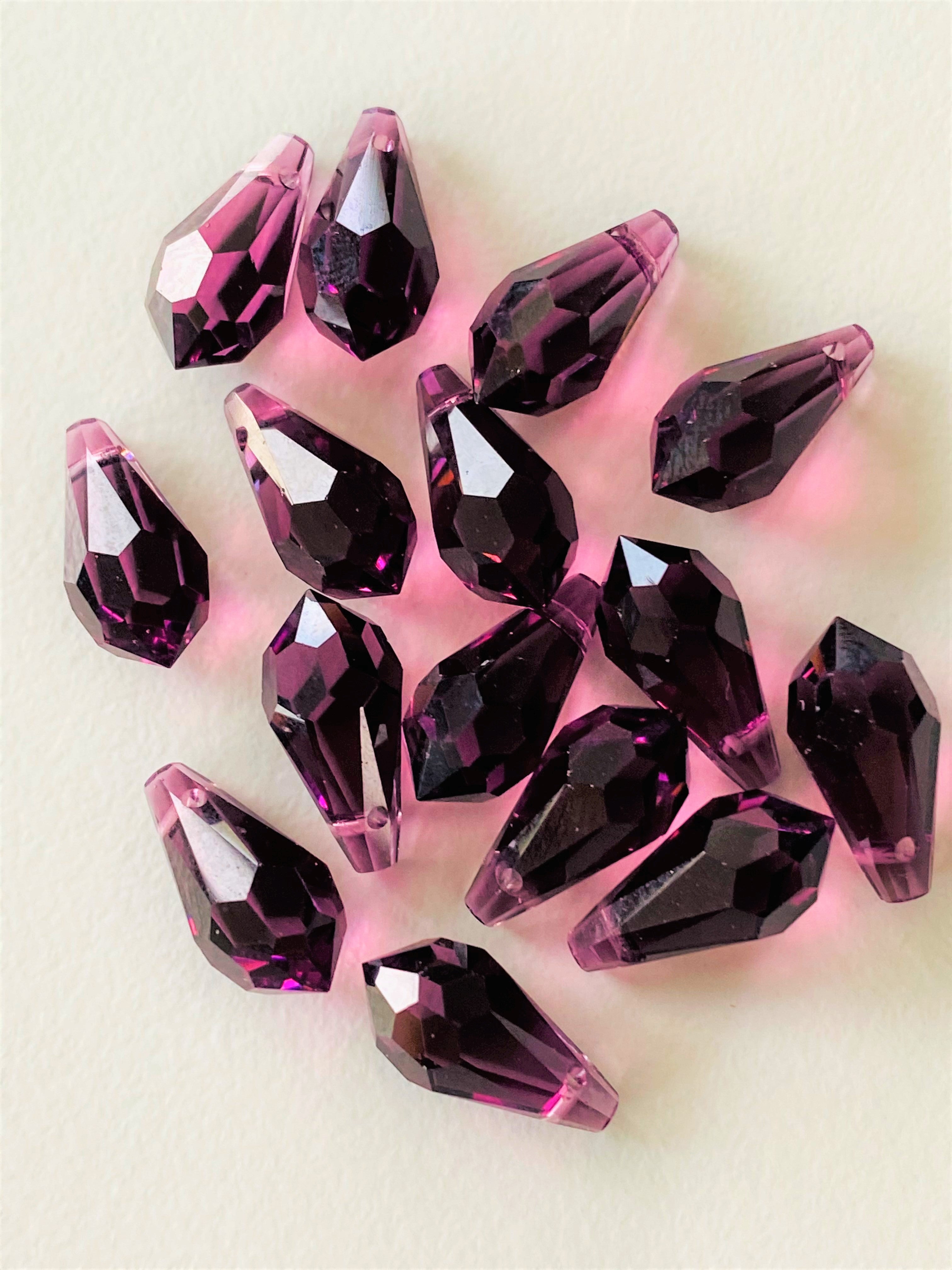 Goutte 13 - Amethyst  (2 pces)