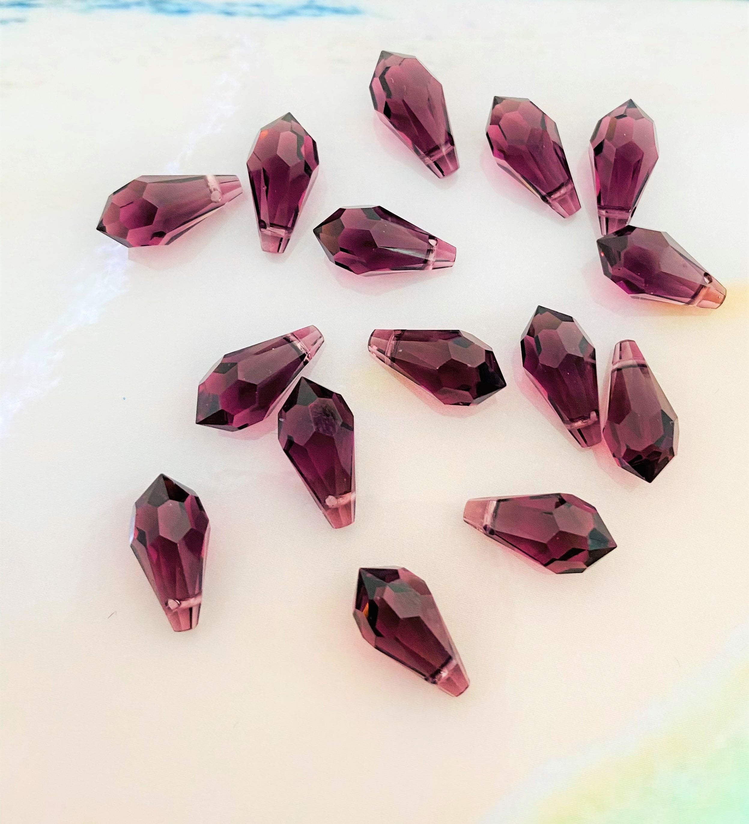 Goutte 13 - Amethyst  (2 pces)