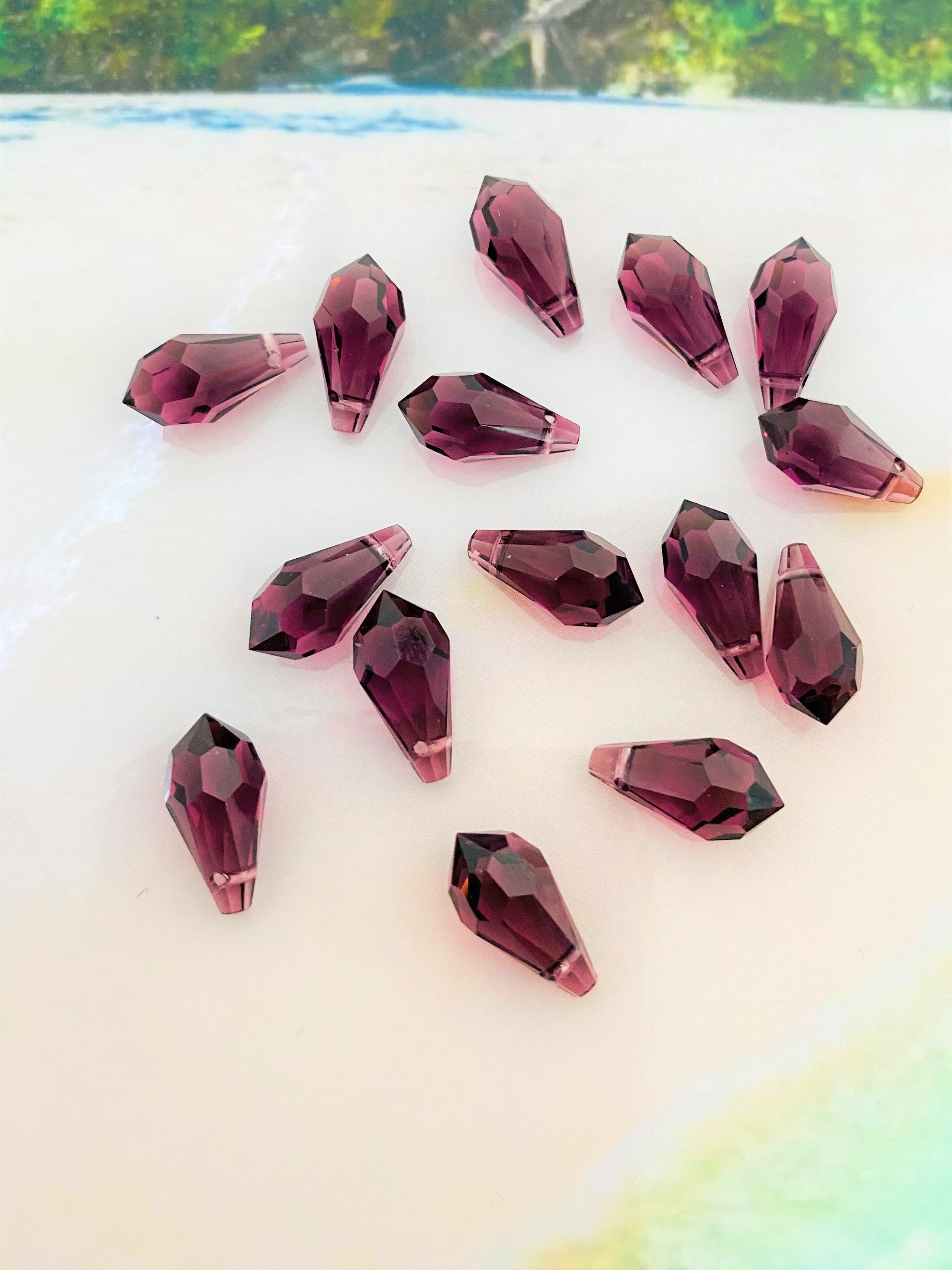 Goutte 13 - Amethyst  (2 pces)