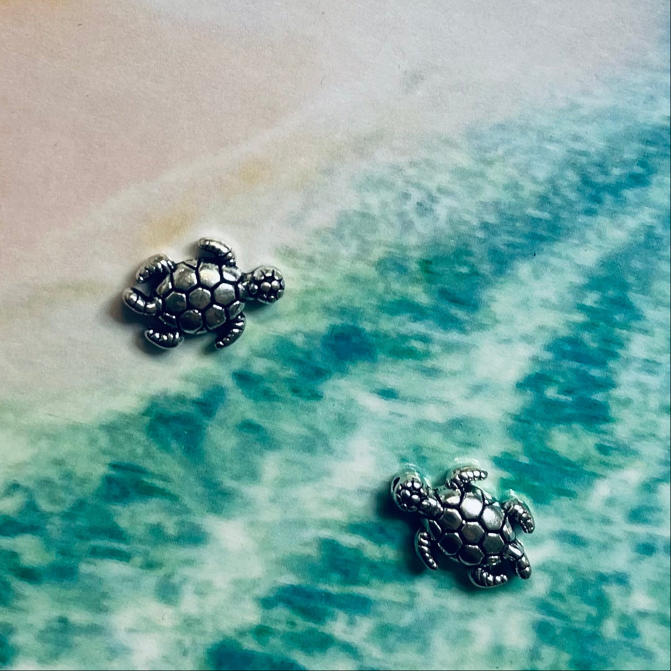 Perles en alliage style tibétain Tortue (1pces)