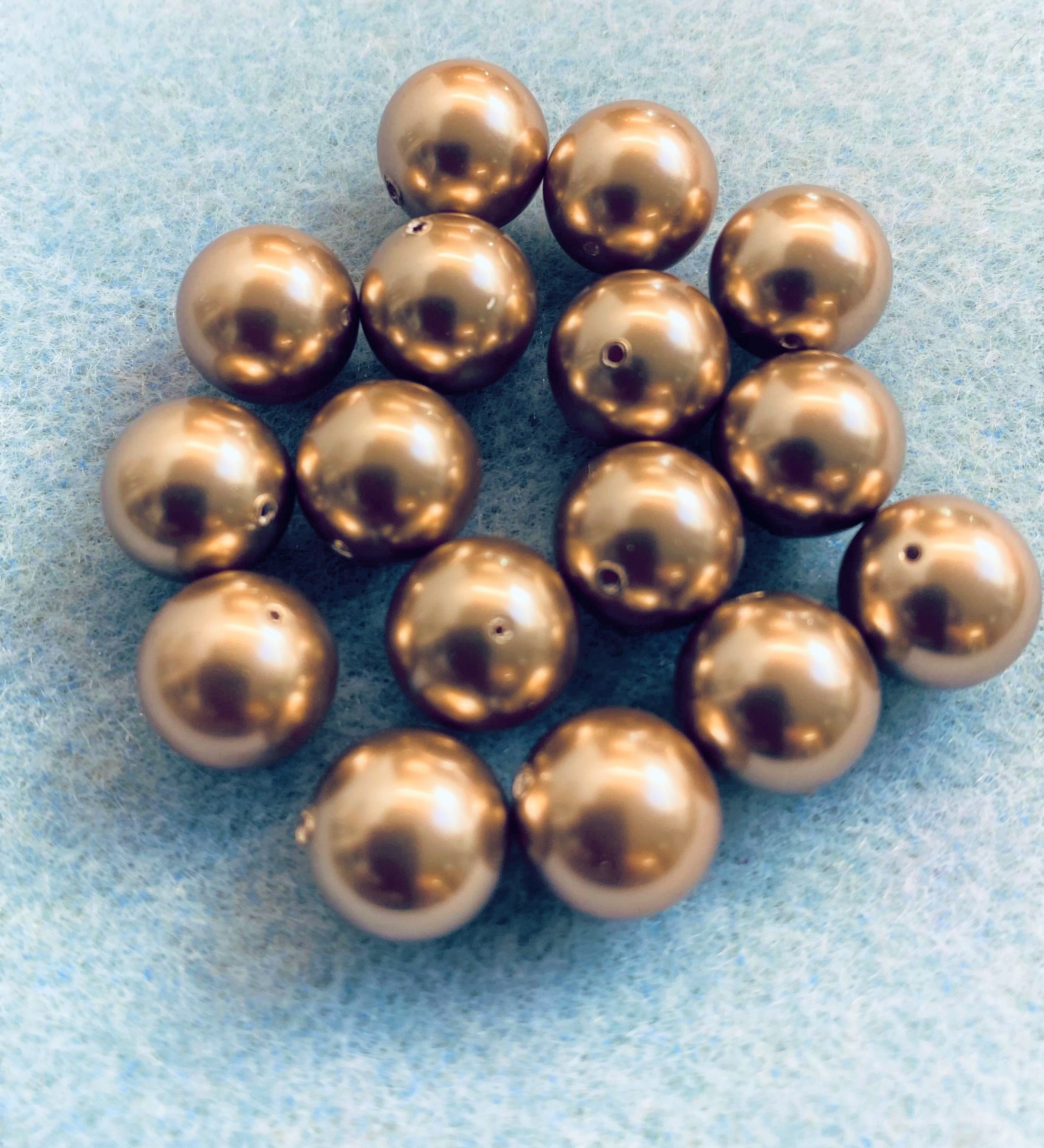 Perle 10 - Bronze (2 pces)