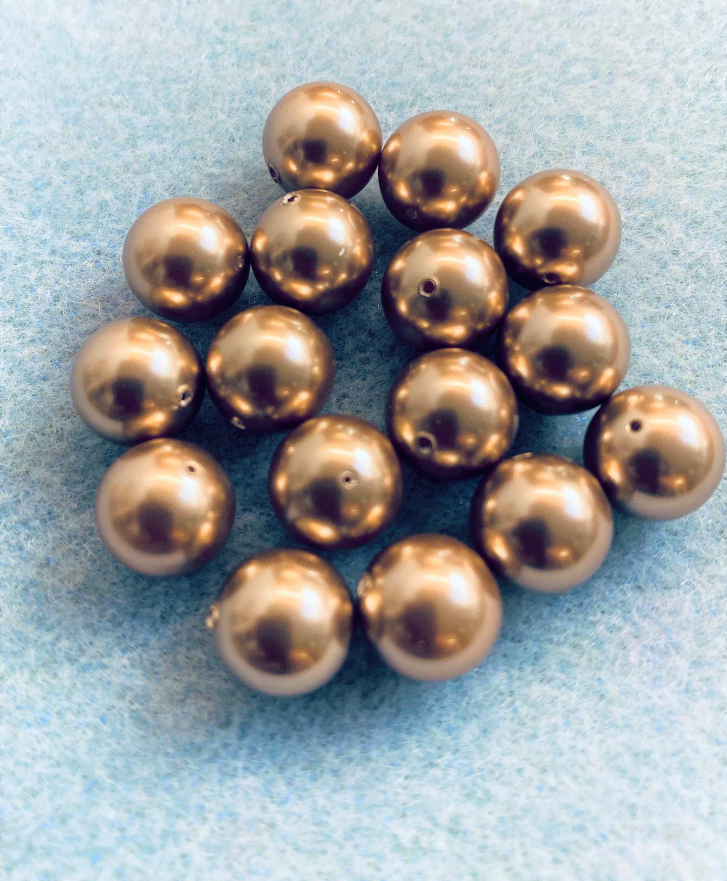 Perle 10 - Bronze (2 pces)