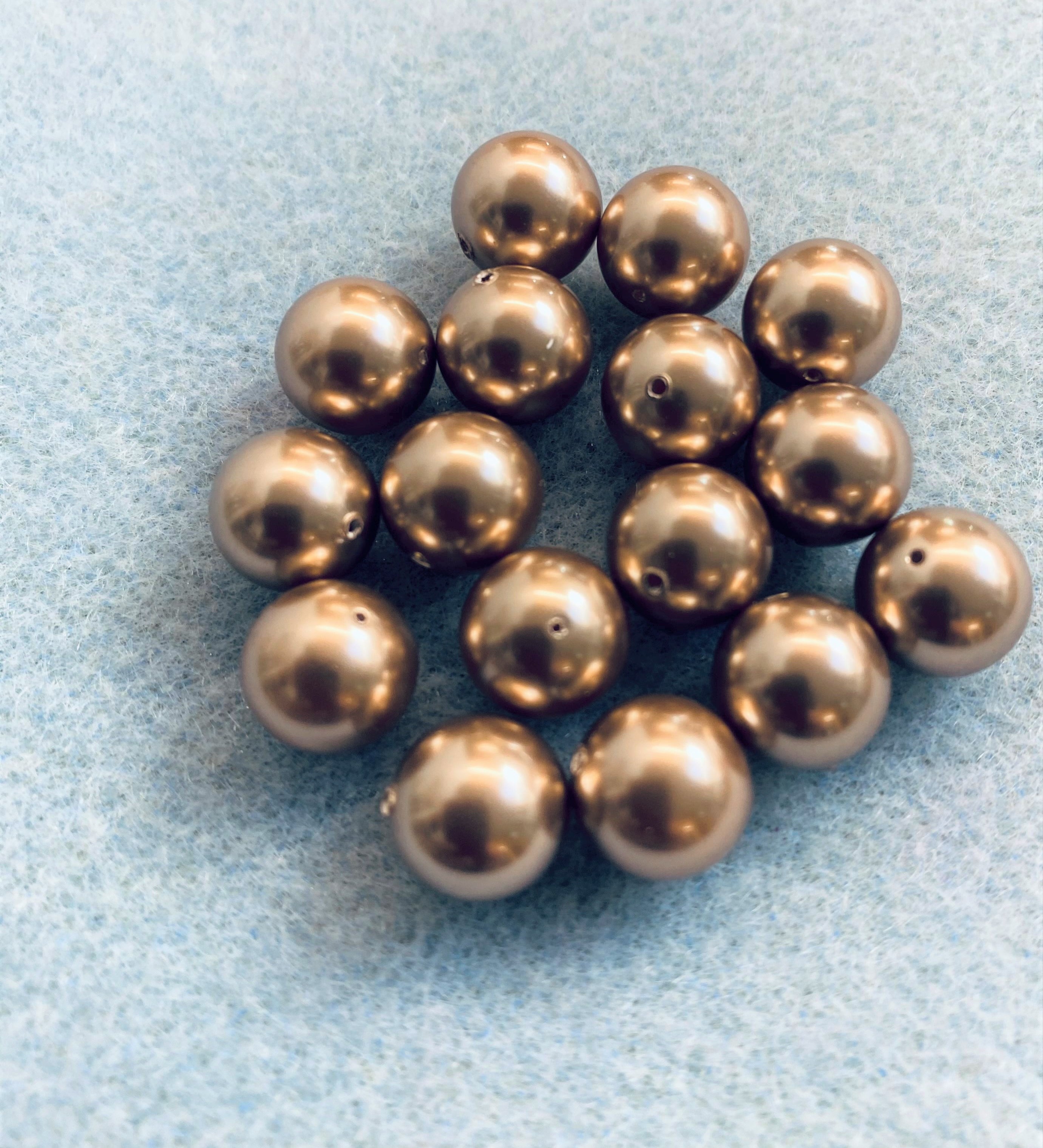 Perle 10 - Bronze (2 pces)