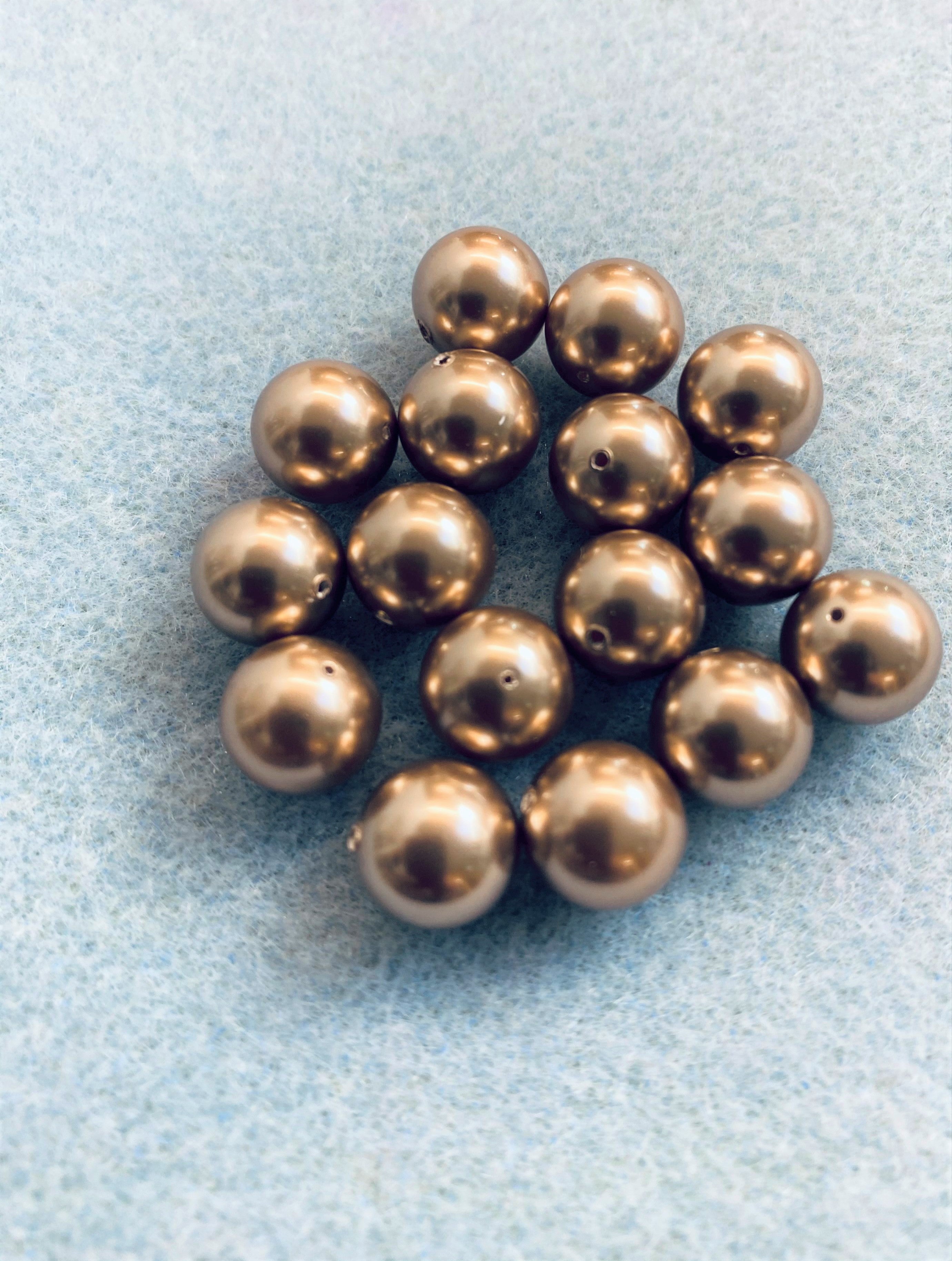 Perle 10 - Bronze (2 pces)