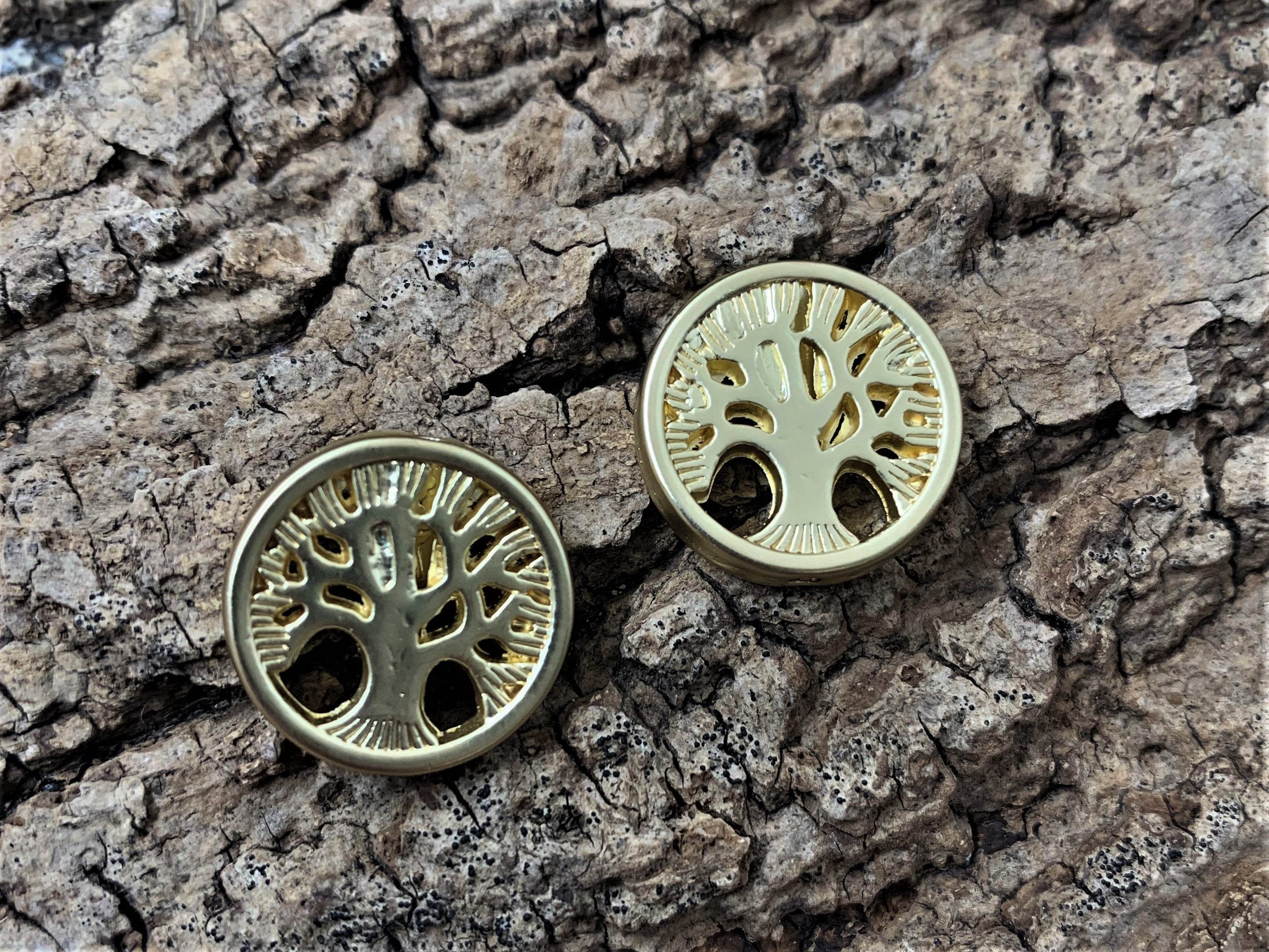 Perle - Arbre de vie style tibétain Or mat (1 pce)