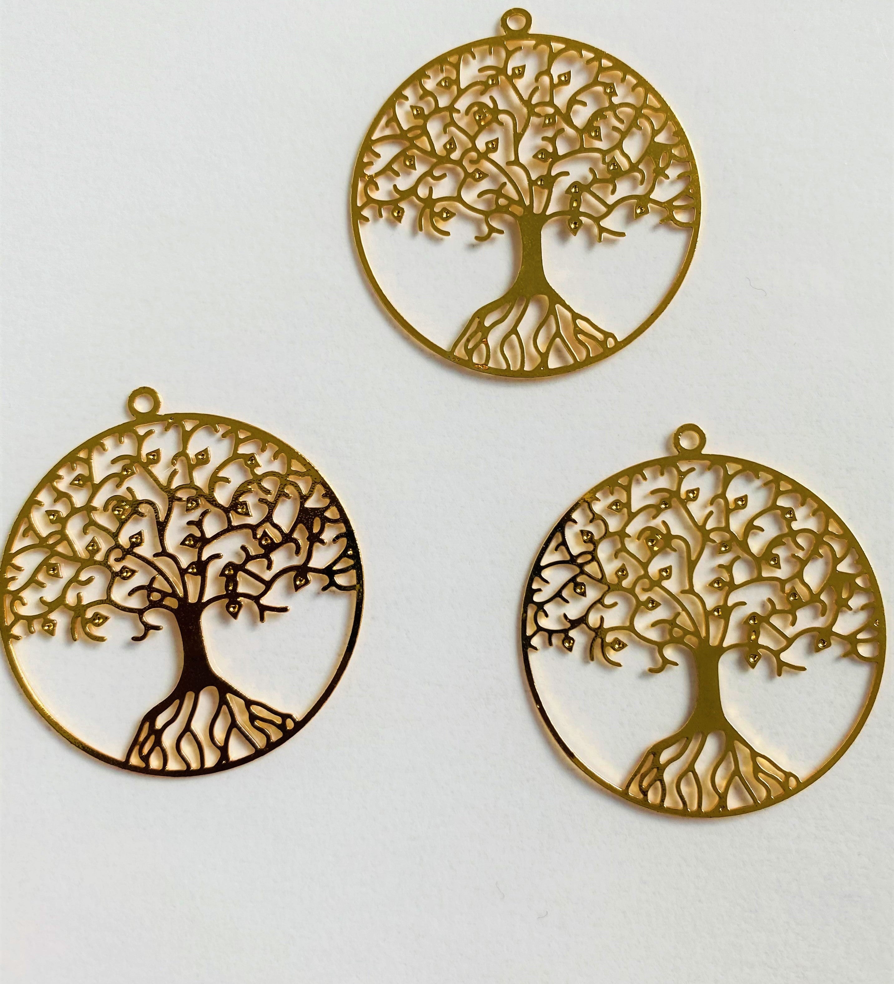 Pendentif - Arbre de vie Doré (1 pce)