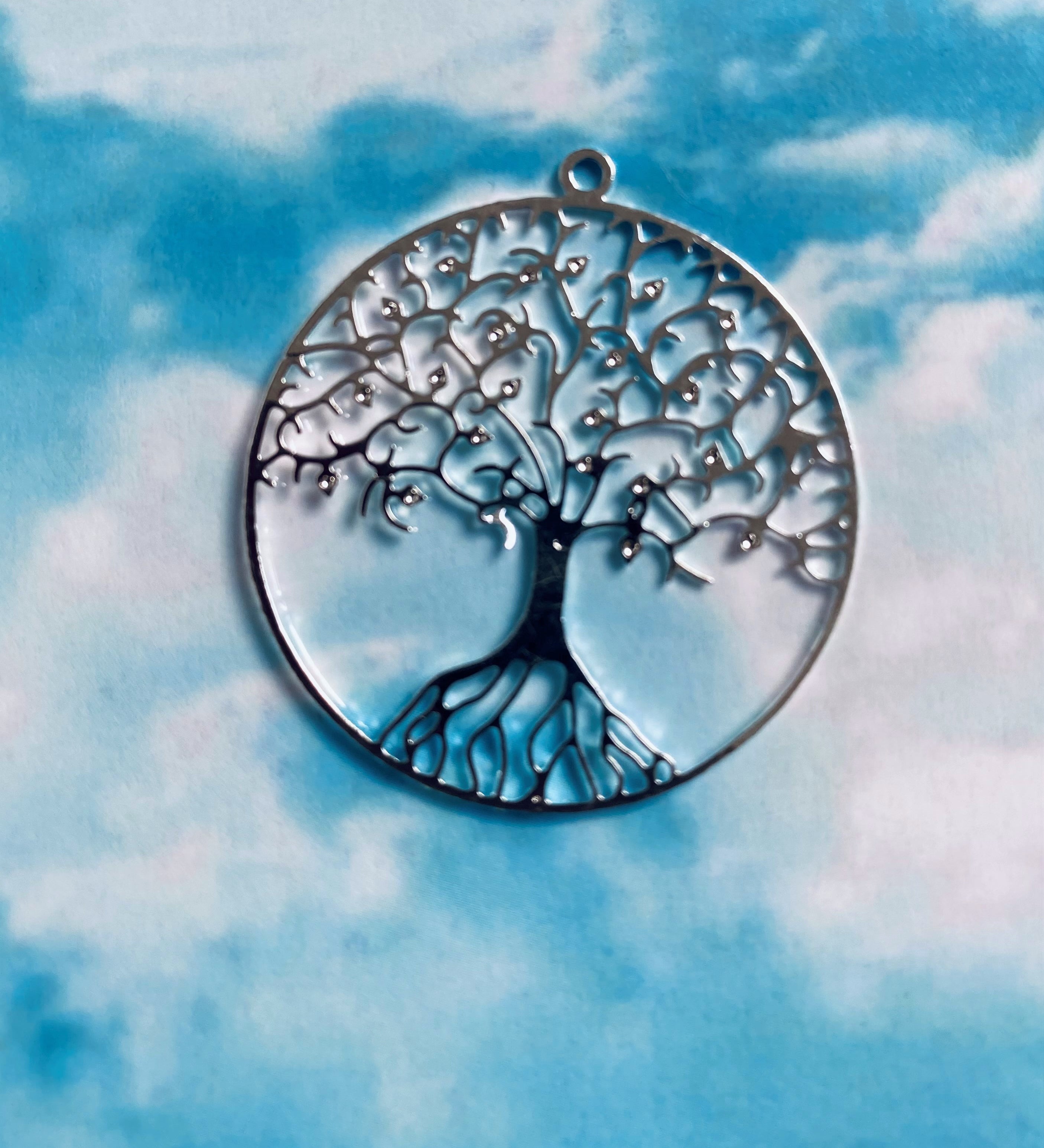 Pendentif - Arbre de vie Argenté (1 pce)
