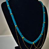 Perles Heishi -  Steelblue (5 g ~100 Pces)