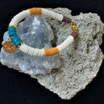 Perles Heishi - Jaune Moutarde  (5 g ~100 Pces)